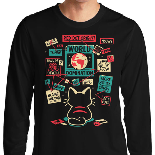 Cat Master Plan - Long Sleeve T-Shirt