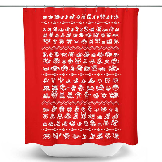 Catch'm Holiday - Shower Curtain