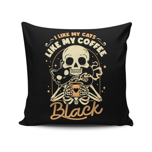 Cats and Coffee - Throw Pillow