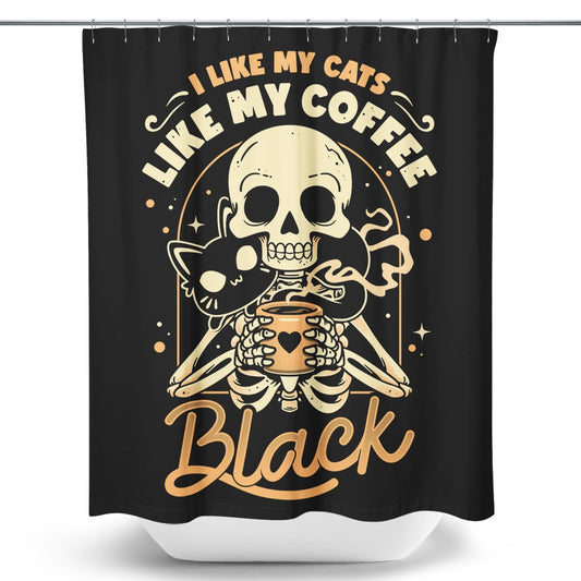Cats and Coffee - Shower Curtain