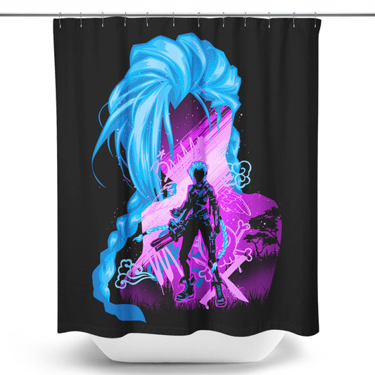 Chaos and Powder - Shower Curtain
