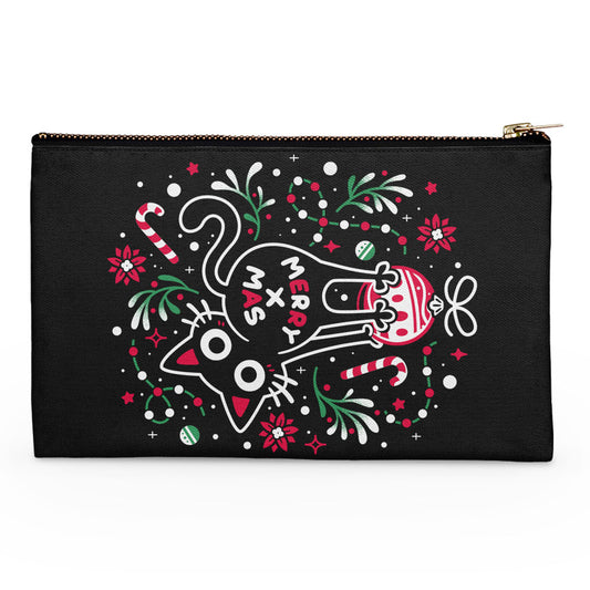 Christmas Cat Butt - Accessory Pouch