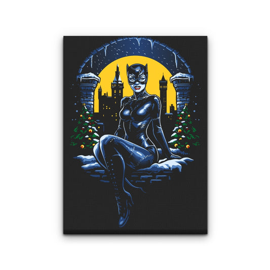 Christmas Kitty - Canvas Print