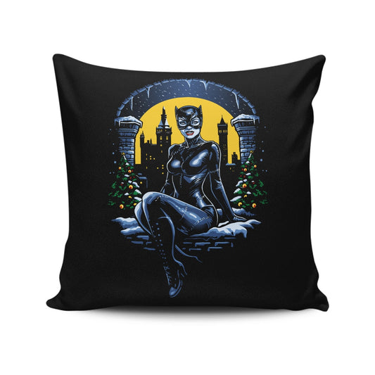 Christmas Kitty - Throw Pillow