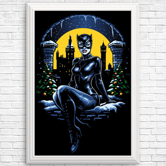 Christmas Kitty - Posters & Prints