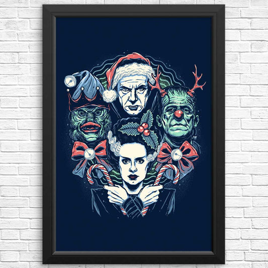 Christmas Monsters - Posters & Prints