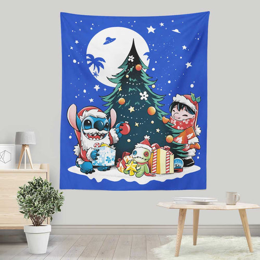 Christmas Ohana - Wall Tapestry
