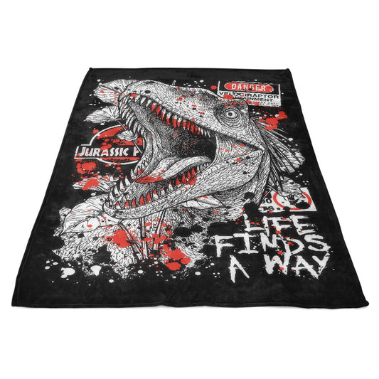 Clever Dino - Fleece Blanket