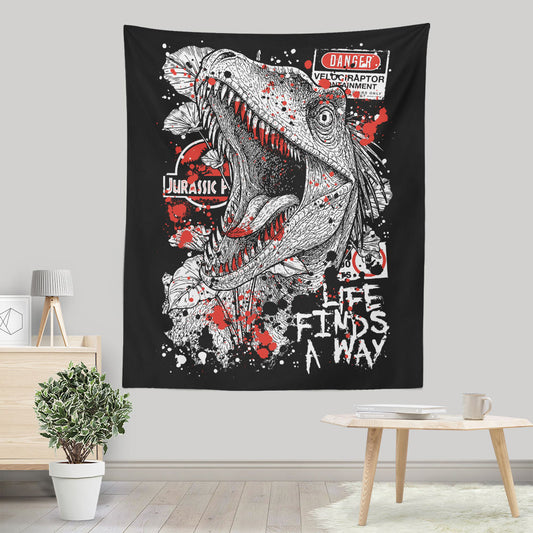 Clever Dino - Wall Tapestry
