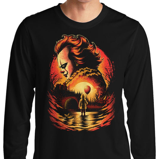 Clown Beneath the Moon - Long Sleeve T-Shirt
