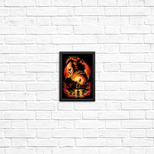 Clown Beneath the Moon - Posters & Prints