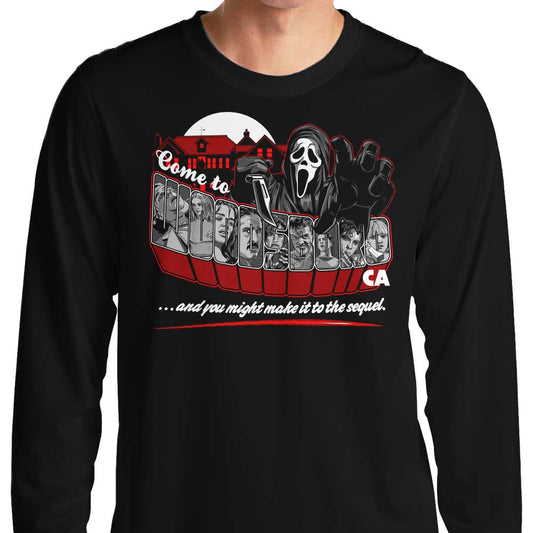 Come to Woodsboro - Long Sleeve T-Shirt
