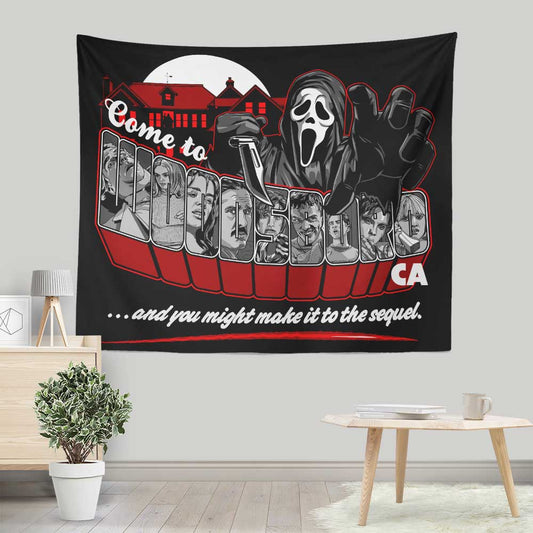 Come to Woodsboro - Wall Tapestry