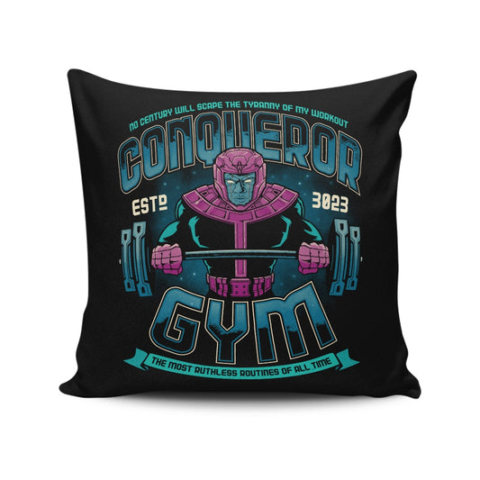 Conqueror Gym - Throw Pillow