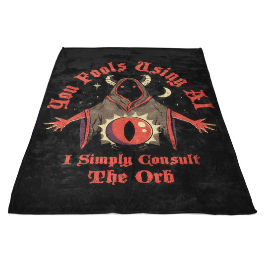 Consult the Orb - Fleece Blanket