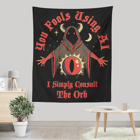 Consult the Orb - Wall Tapestry