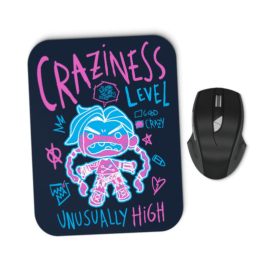 Craziness Level - Mousepad