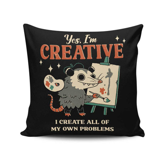 Creative Possum - Throw Pillow