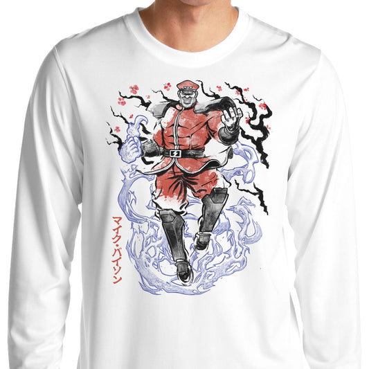 Crimson Dictator Sumi-e - Long Sleeve T-Shirt