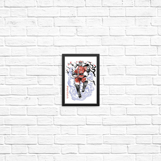 Crimson Dictator Sumi-e - Posters & Prints