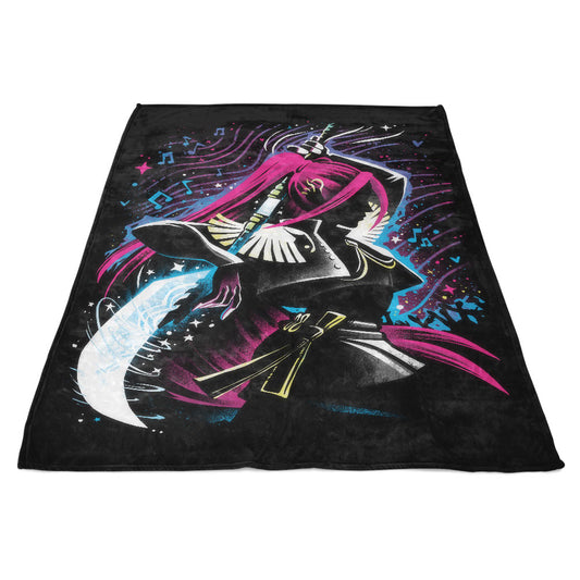 Crimson Moon - Fleece Blanket