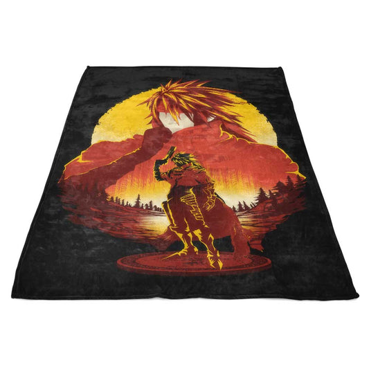 Crimson Sunset - Fleece Blanket