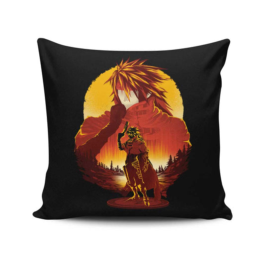 Crimson Sunset - Throw Pillow