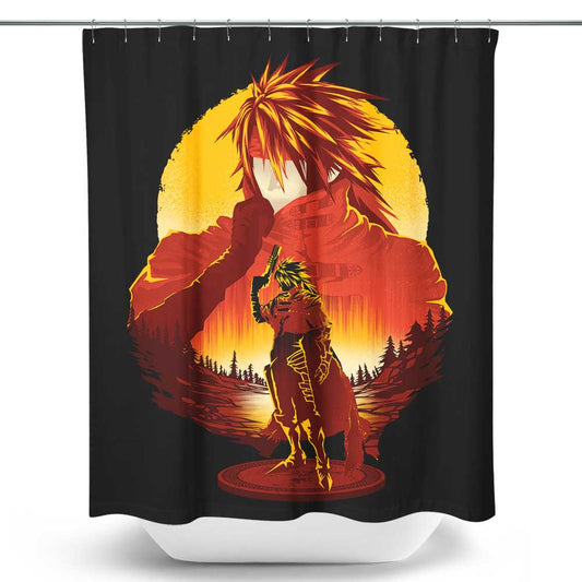 Crimson Sunset - Shower Curtain