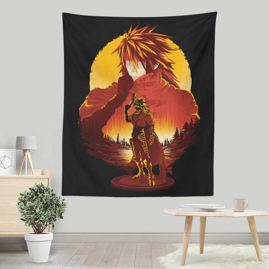 Crimson Sunset - Wall Tapestry