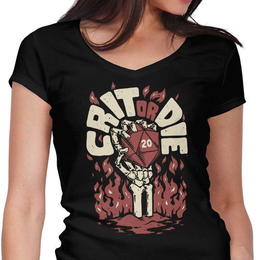Crit or Die - Women's V-Neck