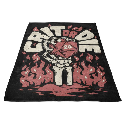 Crit or Die - Fleece Blanket