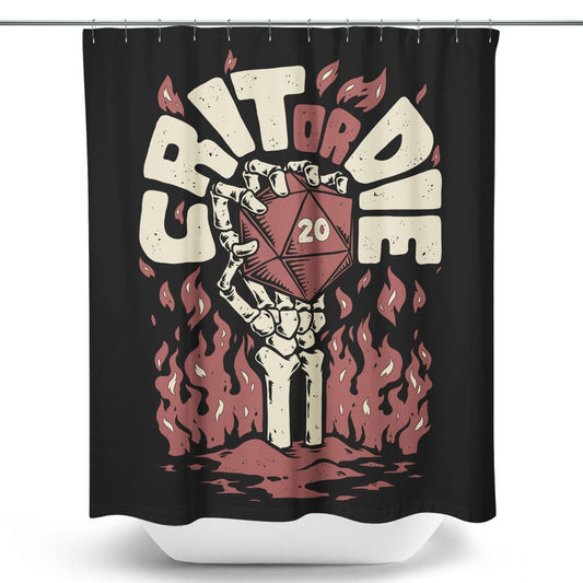 Crit or Die - Shower Curtain