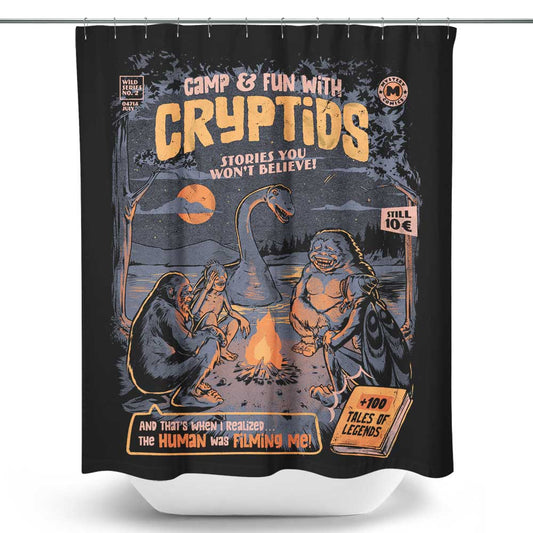 Cryptids Camp - Shower Curtain