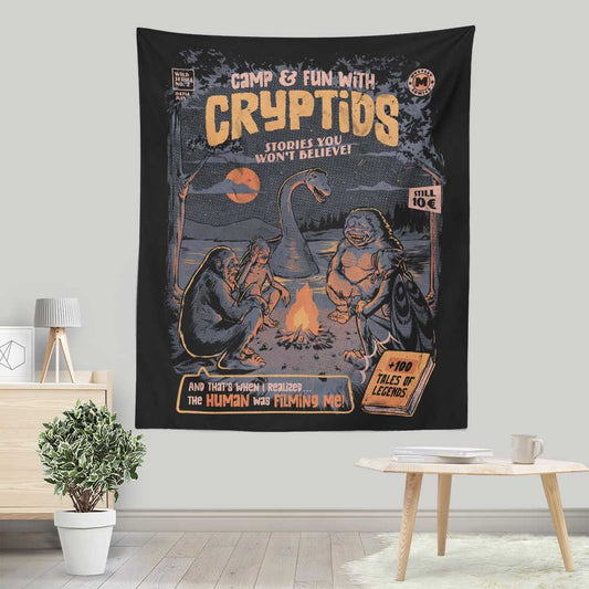 Cryptids Camp - Wall Tapestry