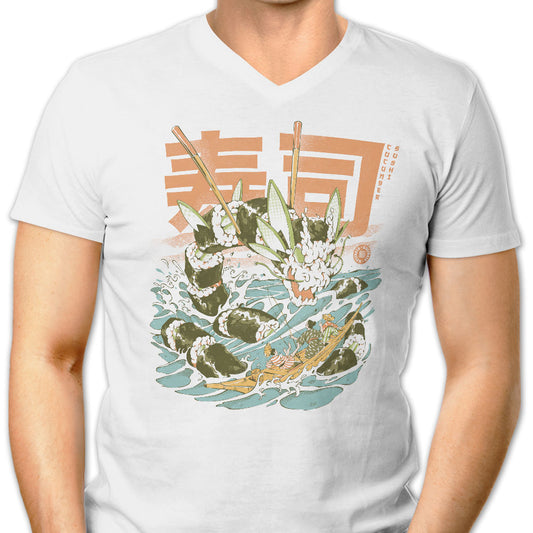 Cucumber Sushi Dragon - Men's V-Neck