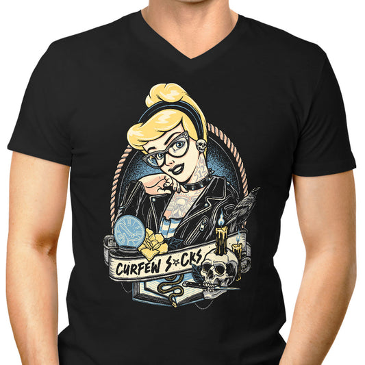 Curfew Sucks - Men's V-Neck
