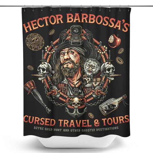Cursed Travel and Tours - Shower Curtain