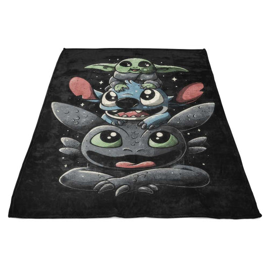 Cuteness Tower - Fleece Blanket