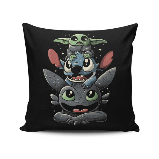 Cuteness Tower - Throw Pillow