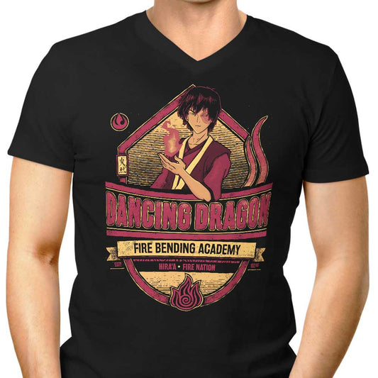 Dancing Dragon - Men's V-Neck