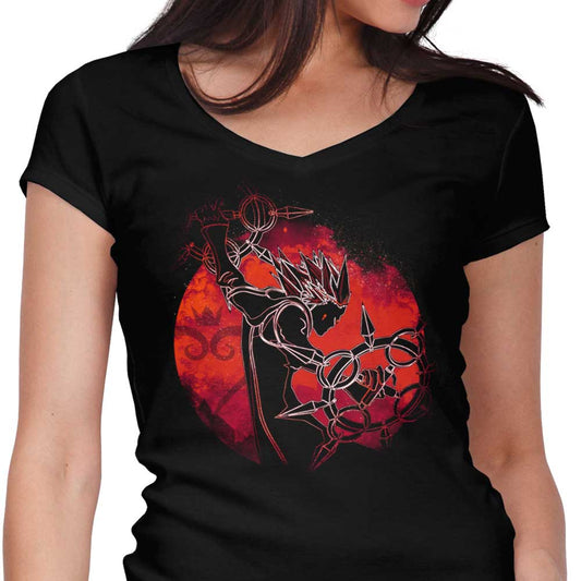 Dancing Flames Orb - Women's V-Neck