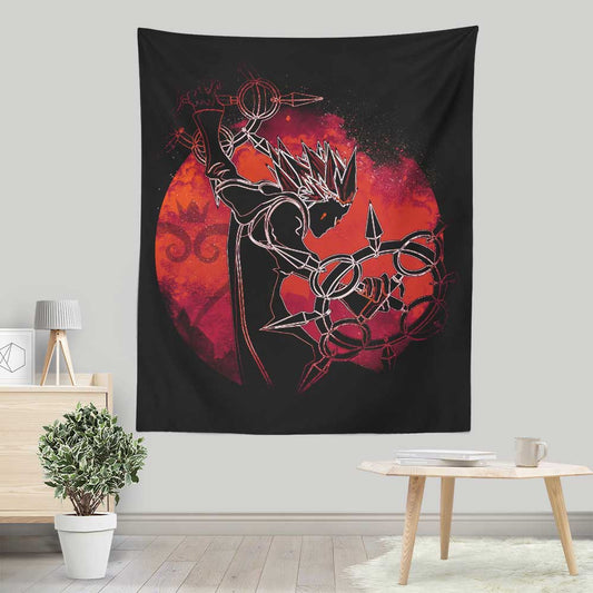Dancing Flames Orb - Wall Tapestry