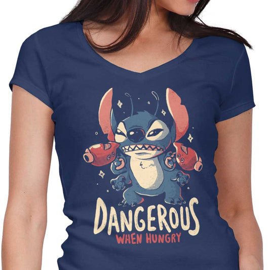 Dangerous When Hungry - Women's V-Neck