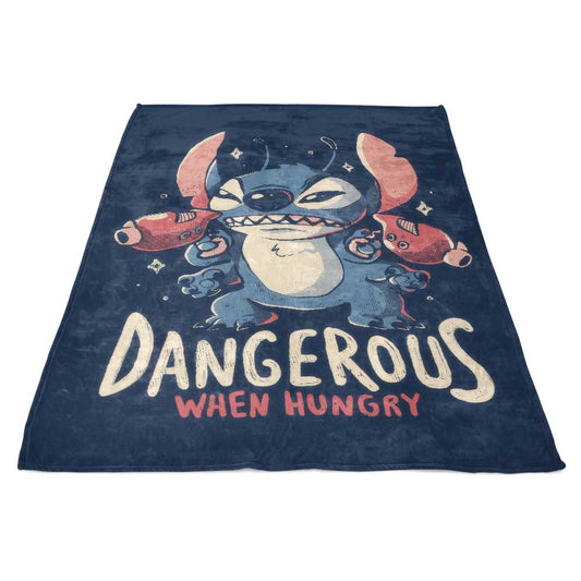 Dangerous When Hungry - Fleece Blanket