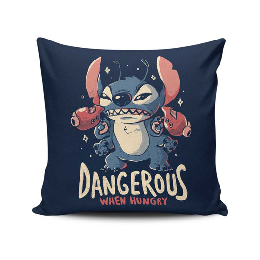 Dangerous When Hungry - Throw Pillow