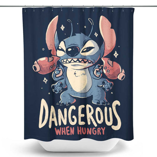 Dangerous When Hungry - Shower Curtain