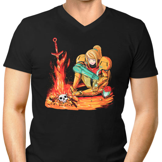 Dark Samus - Men's V-Neck
