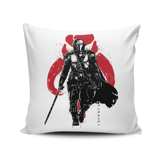 Dark Wielder Sumi-e - Throw Pillow