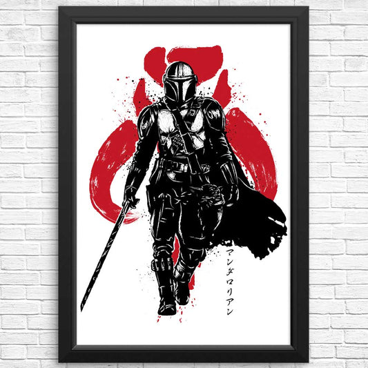 Dark Wielder Sumi-e - Posters & Prints