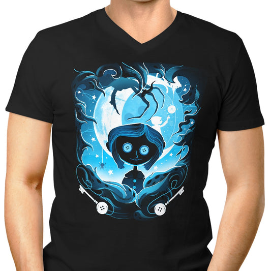 Darkness Button - Men's V-Neck